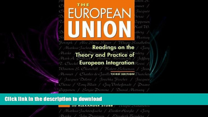 FAVORIT BOOK European Union Readings on the Theory and Practice of European Integration FREE BOOK