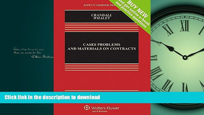 FAVORIT BOOK Cases, Problems, and Materials on Contracts [Connected Casebook] (Aspen Casebook)