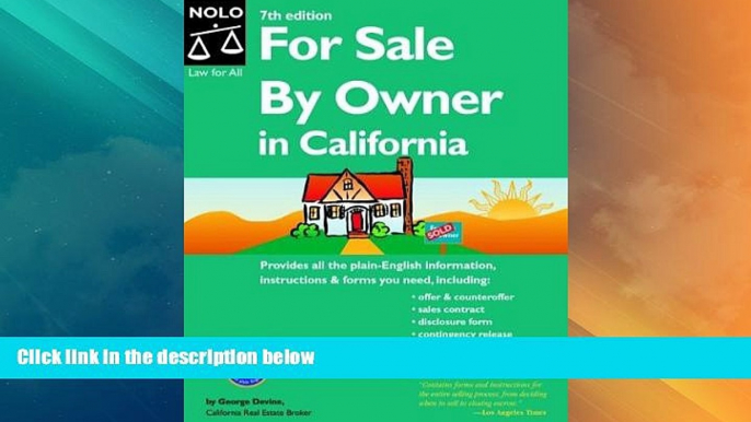 Big Deals  For Sale by Owner in California  Best Seller Books Most Wanted