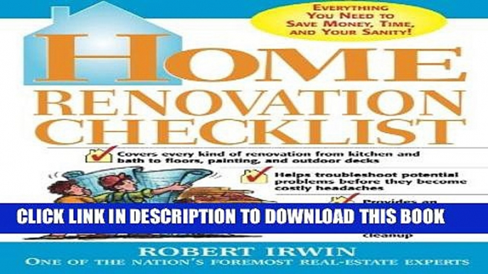 [PDF] Home Renovation Checklist: Everything You Need to Know to Save Money, Time, and Your Sanity