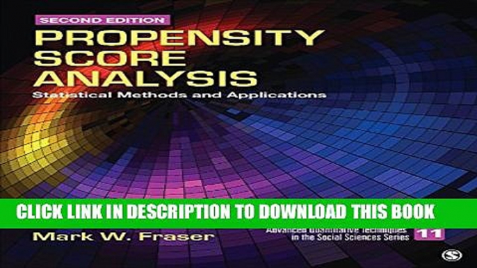 [PDF] Propensity Score Analysis: Statistical Methods and Applications (Advanced Quantitative