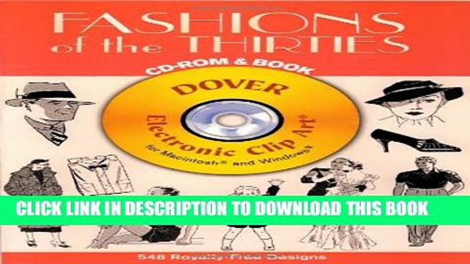 [EBOOK] DOWNLOAD Fashions of the Thirties CD-ROM and Book (Dover Electronic Clip Art) GET NOW