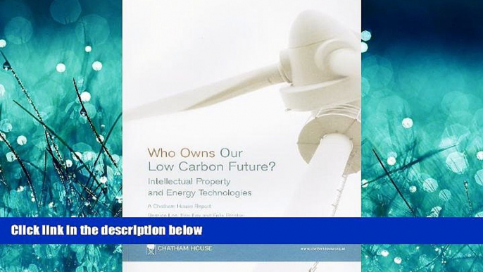 FREE PDF  Who Owns Our Low Carbon Future?: Intellectual Property and Energy Technologies  DOWNLOAD