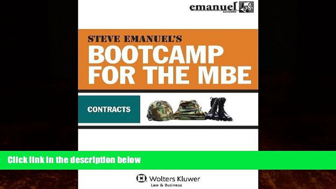 Big Deals  MBE Bootcamp: Contracts (Bootcamp for the Mbe)  Full Ebooks Most Wanted