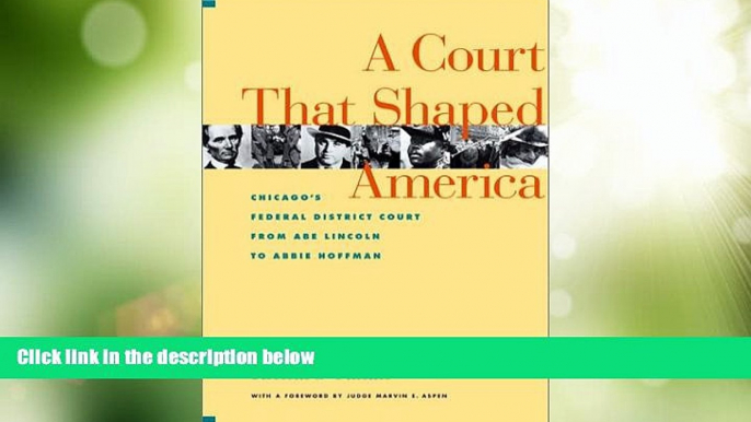 Must Have PDF  A Court That Shaped America : Chicago s Federal District Court from Abe Lincoln to