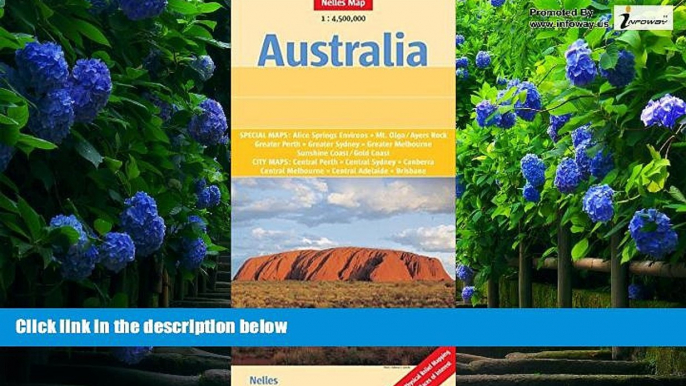 Books to Read  Australia map (English, French, Italian and German Edition) (Nelles Map)  Best