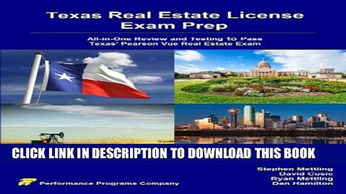 [PDF] Texas Real Estate License Exam Prep: All-in-One Review and Testing to Pass Texas  Pearson