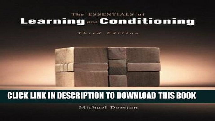 [EBOOK] DOWNLOAD The Essentials of Conditioning and Learning PDF