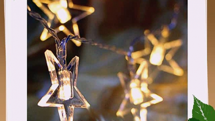 NNIUK 20 LED Transparent Pentagramm feenhafter Schnur beleuchtet batteriebetrieben fÃ¼r Weihnachten