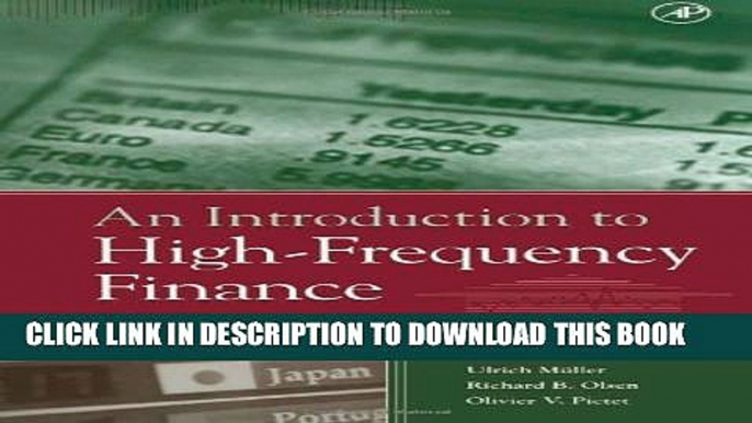 [EBOOK] DOWNLOAD An Introduction to High-Frequency Finance PDF