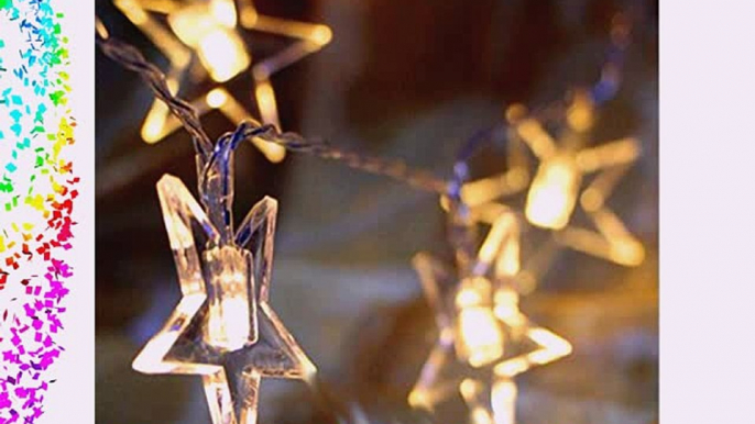 NNIUK 20 LED Transparent Pentagramm feenhafter Schnur beleuchtet batteriebetrieben fÃ¼r Weihnachten