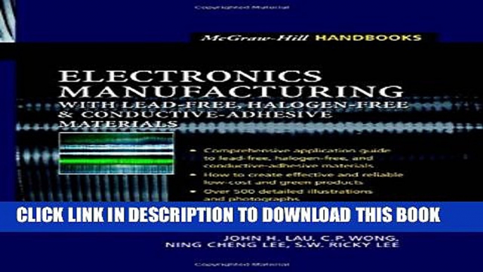 [DOWNLOAD]|[BOOK]} PDF Electronics Manufacturing  : with Lead-Free, Halogen-Free, and