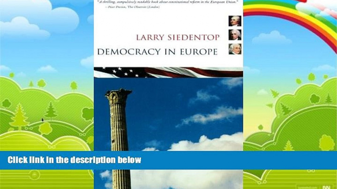 Books to Read  Democracy in Europe  Best Seller Books Most Wanted