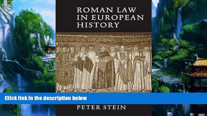 Big Deals  Roman Law in European History  Best Seller Books Most Wanted