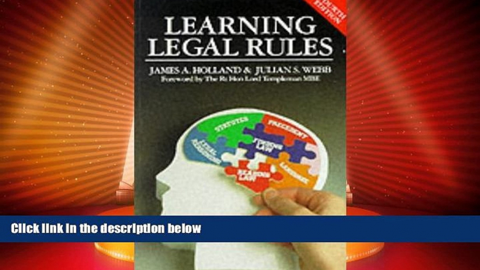 Books to Read  Learning Legal Rules  Full Ebooks Best Seller