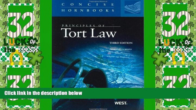 Big Deals  Principles of Tort Law, 3d (Concise Hornbooks) (Concise Hornbook Series)  Best Seller