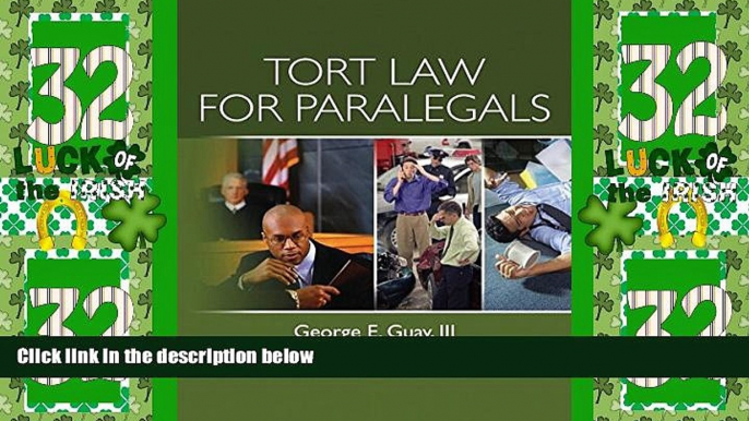 Big Deals  Tort Law for Paralegals  Full Read Most Wanted