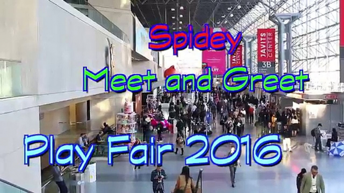 DisneyCarToys Spidey Awesome Meet & Greet at Play Fair Toy Fair + Spiderman Gives Shopkins Toys