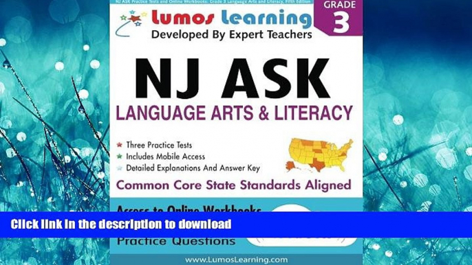 FAVORIT BOOK NJ ASK Practice Tests and Online Workbooks: Grade 3 Language Arts and Literacy, Fifth