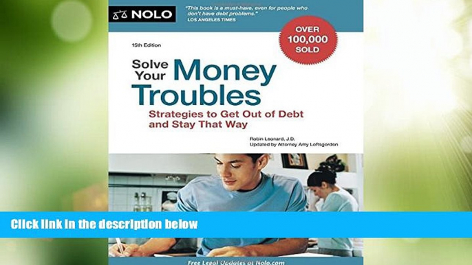 Big Deals  Solve Your Money Troubles: Strategies to Get Out of Debt and Stay That Way  Best Seller