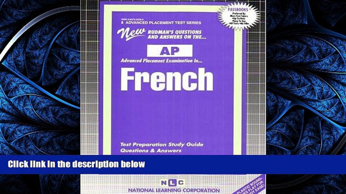 Enjoyed Read FRENCH  *Includes CD (Advanced Placement Test Series) (Passbooks) (ADVANCED PLACEMENT