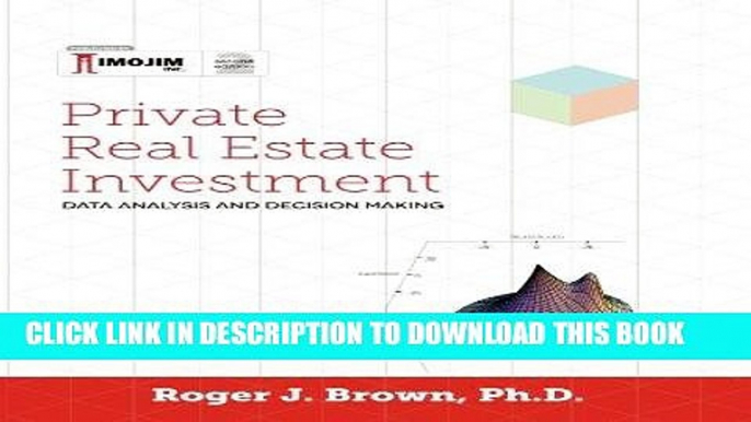 [Ebook] Private Real Estate Investment - Data Analysis and Decision Making: Second edition