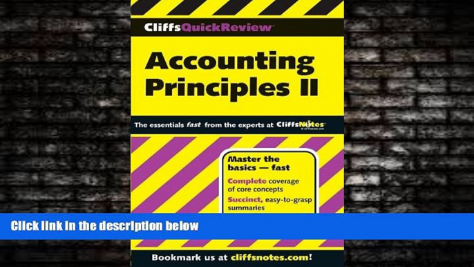 FULL ONLINE  CliffsQuickReview Accounting Principles II (Cliffs Quick Review (Paperback)) (Bk. 2)