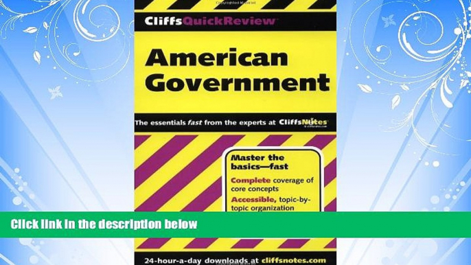 different   CliffsQuickReview American Government (Cliffs Quick Review (Paperback))