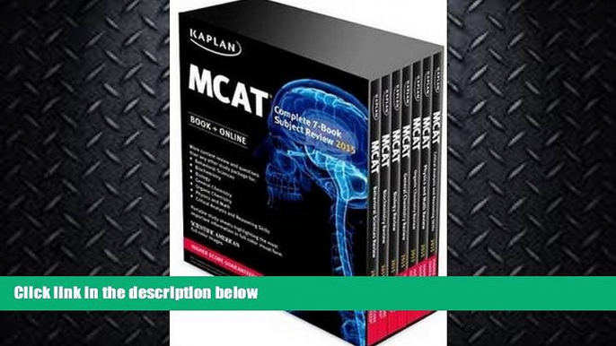 FULL ONLINE  Kaplan MCAT Complete 7-Book Subject Review: Created for MCAT 2015 (Kaplan Test Prep)