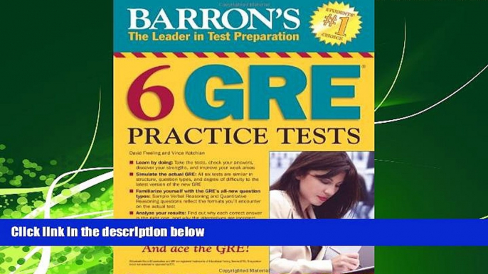 FAVORITE BOOK  Barron s 6 GRE Practice Tests