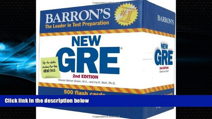 FAVORITE BOOK  Barron s New GRE Flash Cards, 2nd Edition