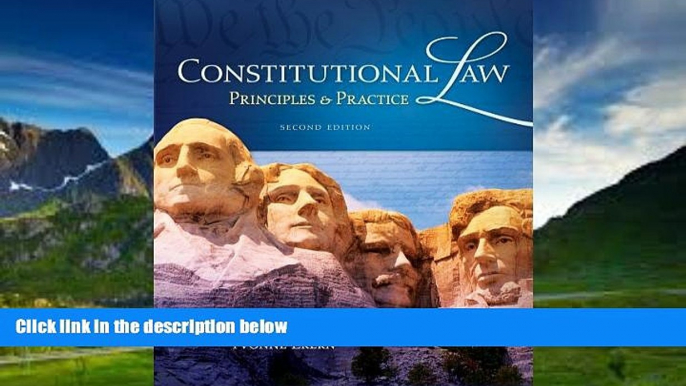 Big Deals  Constitutional Law: Principles and Practice  Best Seller Books Most Wanted