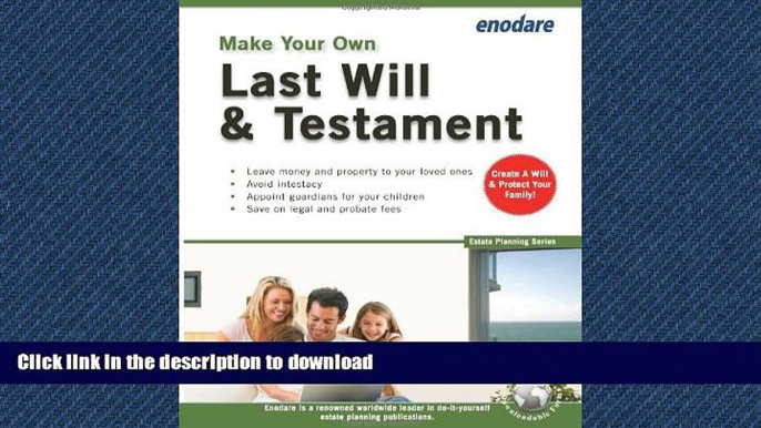 READ ONLINE Make Your Own Last Will and Testament (Estate Planning) FREE BOOK ONLINE