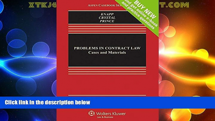 FAVORITE BOOK  Problems in Contract Law: Cases and Materials [Connected Casebook] (Aspen Casebook)