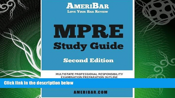 there is  MPRE Study Guide Second Edition: Multistate Professional Responsibility Examination