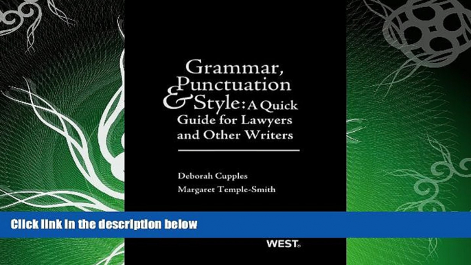 there is  Grammar, Punctuation, and Style: A Quick Guide for Lawyers and Other Writers (Career