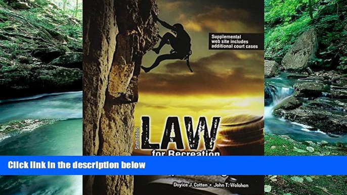 Books to Read  Law for Recreation and Sport Managers  Best Seller Books Best Seller