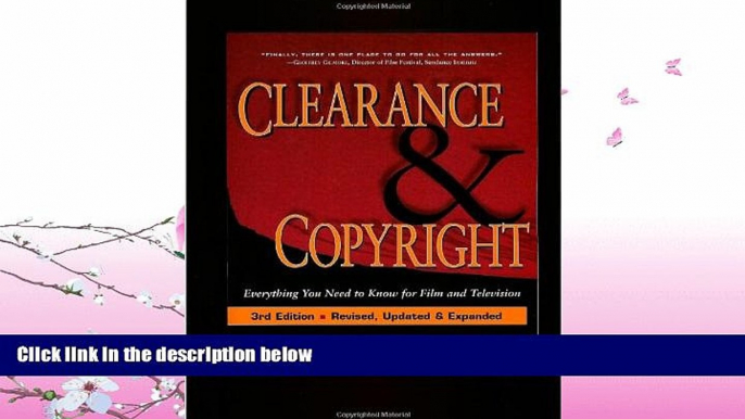 different   Clearance and Copyright: Everything You Need to Know for Film and Television