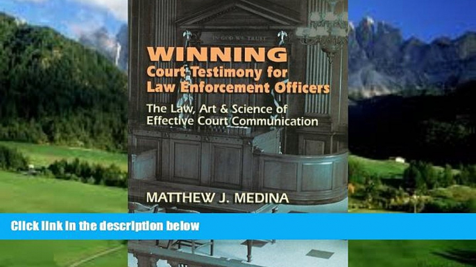 Books to Read  Winning Court Testimony for Law Enforcement Officers  Best Seller Books Best Seller