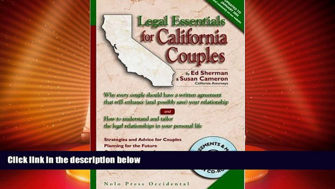 FULL ONLINE  Legal Essentials for California Couples: Why Every Couple Should Have a Written