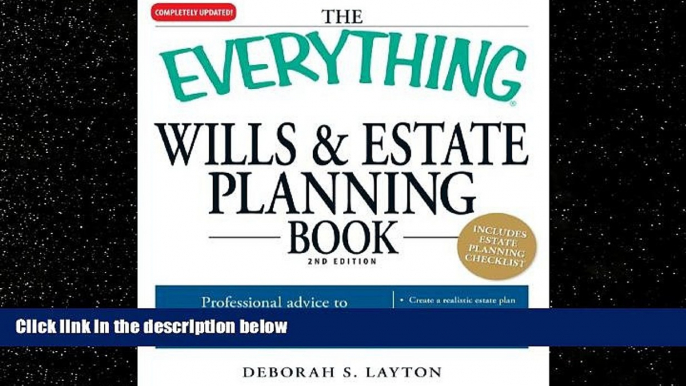 FREE PDF  The Everything Wills   Estate Planning Book: Professional advice to safeguard your