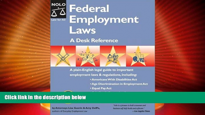 Big Deals  Federal Employment Laws: A Desk Reference  Best Seller Books Most Wanted