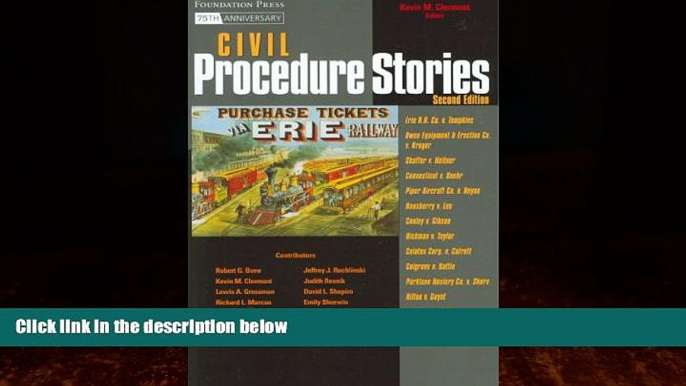 Big Deals  Civil Procedure Stories (Law Stories)  Full Ebooks Best Seller