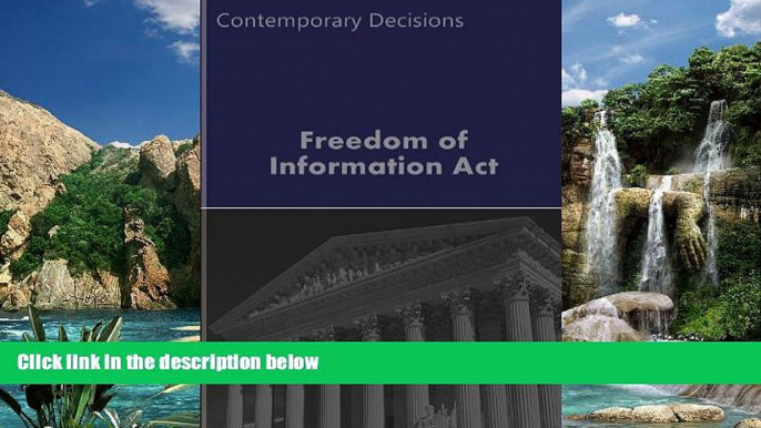 Big Deals  Freedom of Information Act - FOIA (Litigator Series)  Best Seller Books Most Wanted