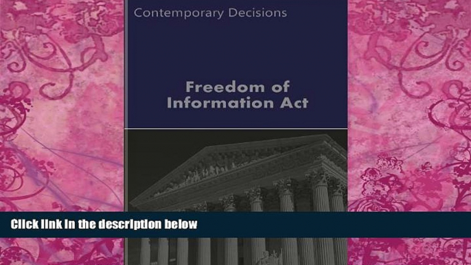 Big Deals  Freedom of Information Act - FOIA (Litigator Series)  Best Seller Books Best Seller