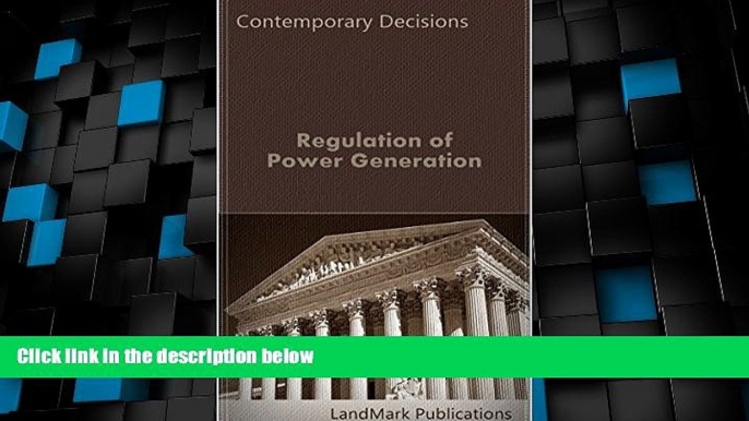 Big Deals  Regulation of Power Generation (Litigator Series)  Best Seller Books Best Seller