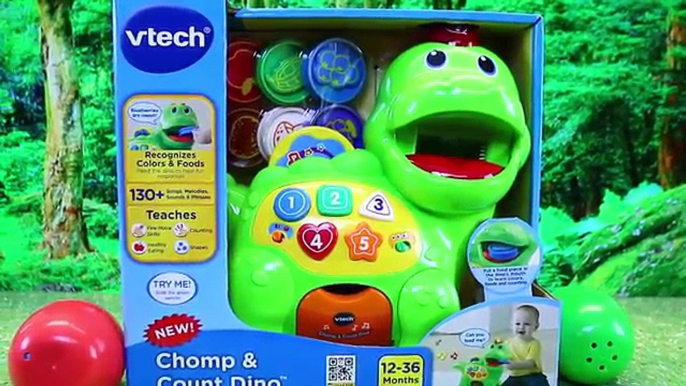 LEARN COUNTING VTech Chomp & Count Dino Dinosaur Learning Toy LEARN NUMBERS, COLORS & FOOD