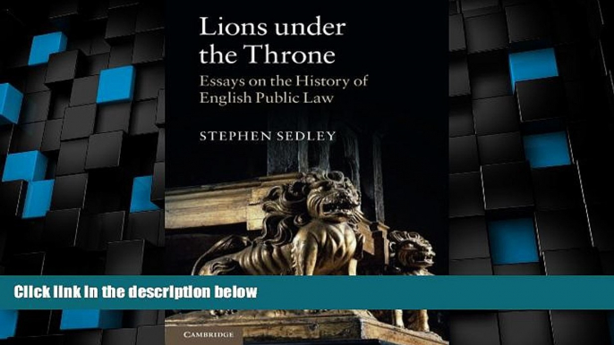 Big Deals  Lions under the Throne: Essays on the History of English Public Law  Best Seller Books