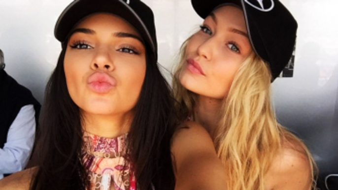 Kendall Jenner ve Gigi Hadid'in Fotoğrafları Sosyal Medyayı Salladı