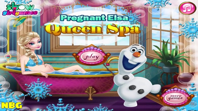 Frozen Games - Pregnant Elsa Queen Spa - Princess Elsa Game  #Kidsgames #Barbiegames